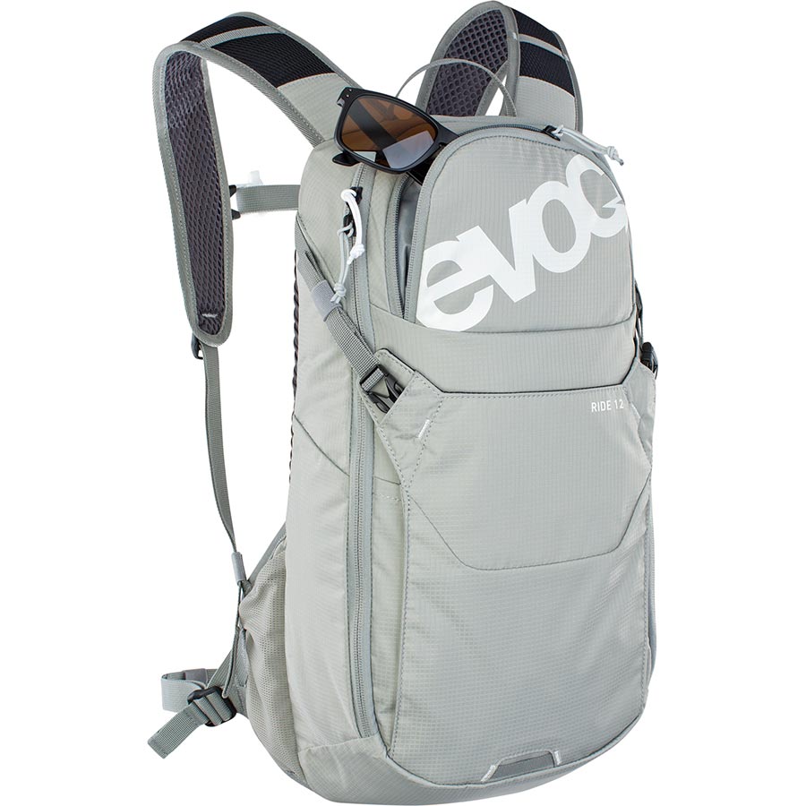 EVOC, Ride 12, Hydration Bag, Volume: 12L, Bladder: Included (2L), Carbon/Grey