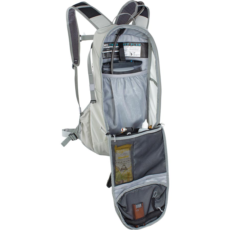 EVOC, Ride 12, Hydration Bag, Volume: 12L, Bladder: Included (2L), Carbon/Grey