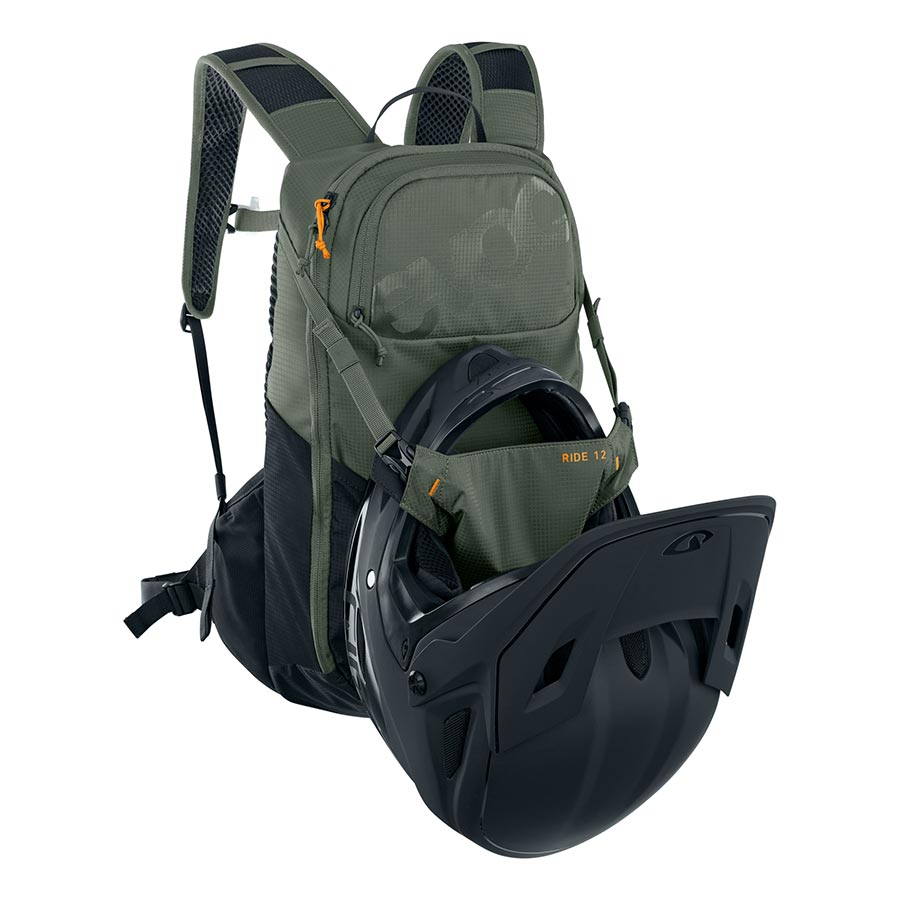 EVOC, Ride 12, Hydration Bag, Volume: 12L, Bladder: Included (2L), Carbon/Grey