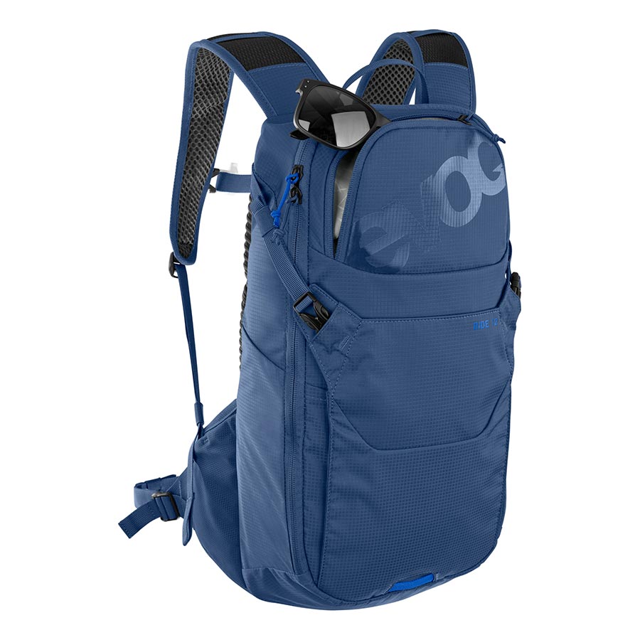 EVOC, Ride 12, Hydration Bag, Volume: 12L, Bladder: Included (2L), Carbon/Grey