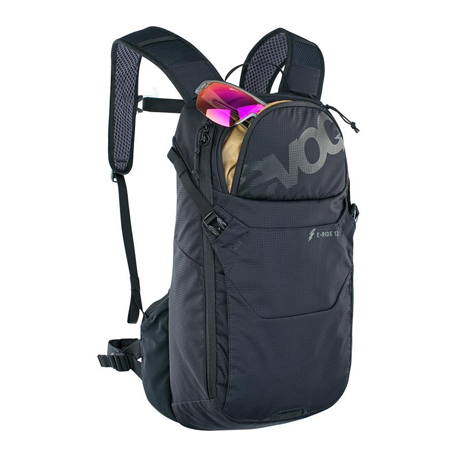 EVOC, E-Ride 12, Hydration Bag, Volume: 12L, Bladder: Not included, Black