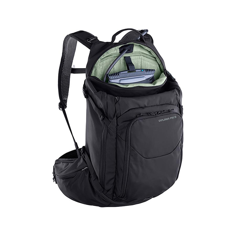 EVOC, Explorer Pro 30, Hydration Bag, Volume: 30L, Bladder: Not included, Black