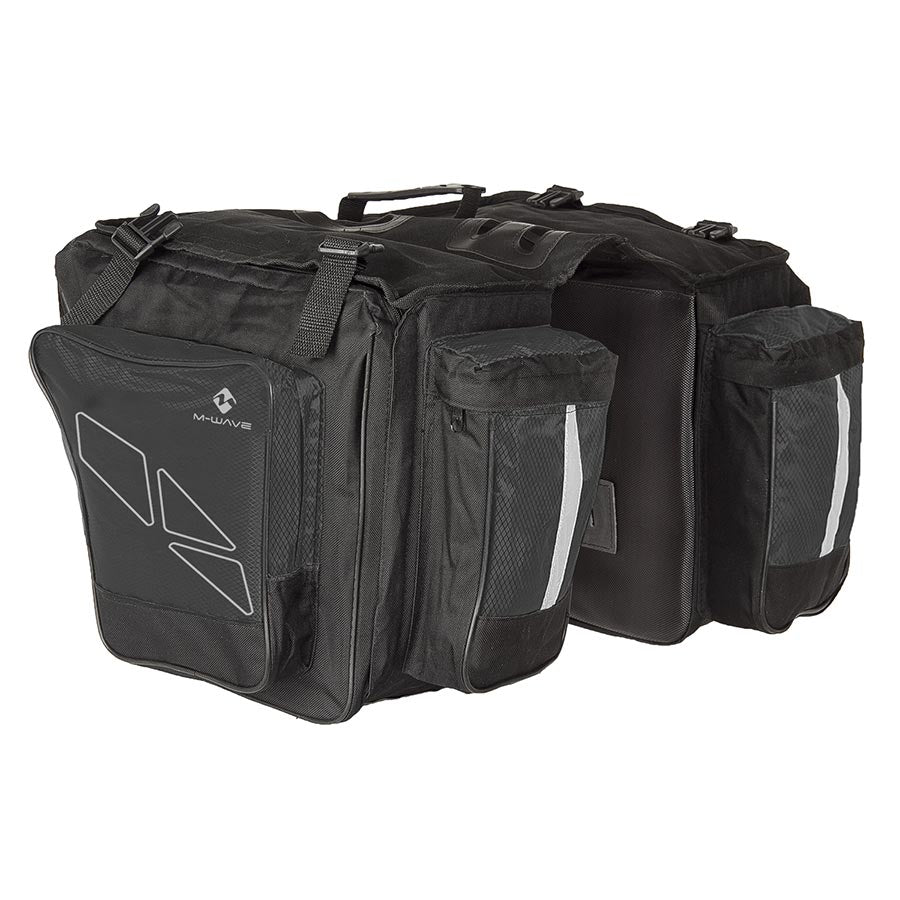 M-Wave, Amsterdam Triple, Pannier, 62L, Black