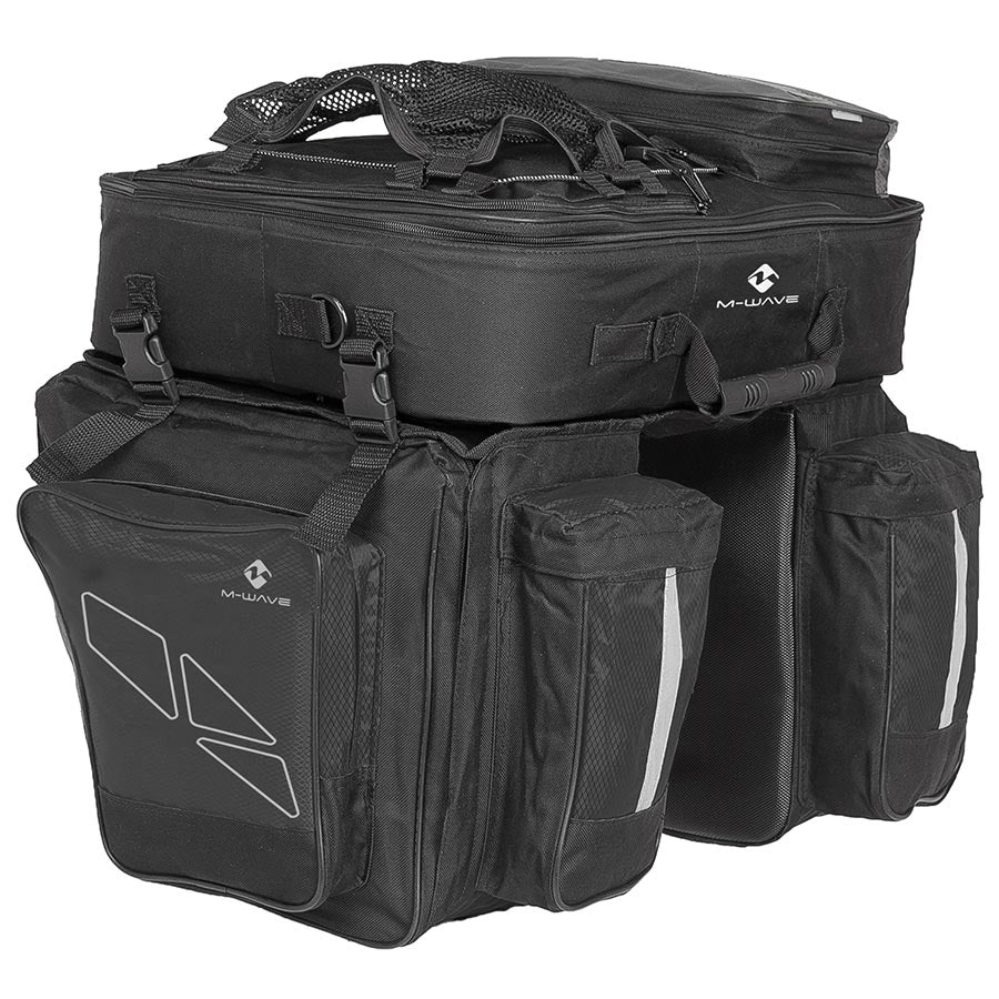 M-Wave, Amsterdam Triple, Pannier, 62L, Black