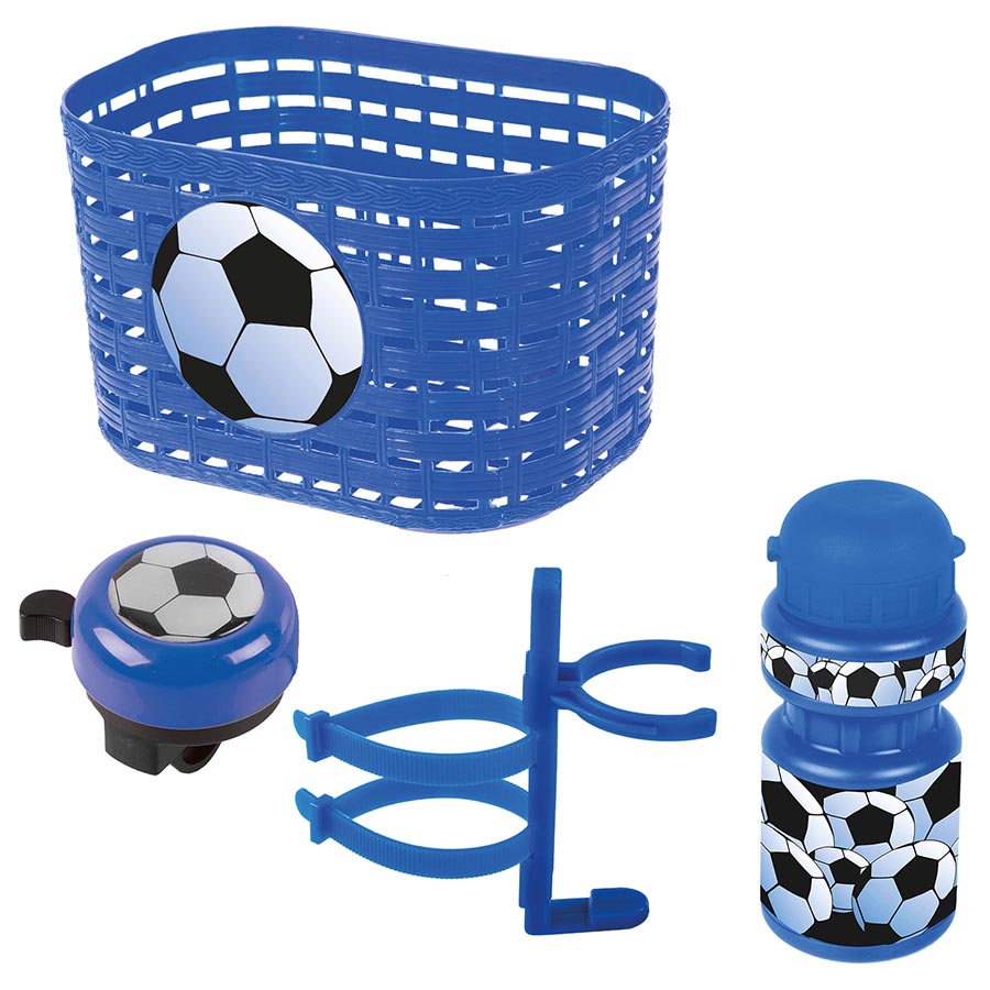 Ventura, Football Accessory Set, Basket, Front, Blue, Kit