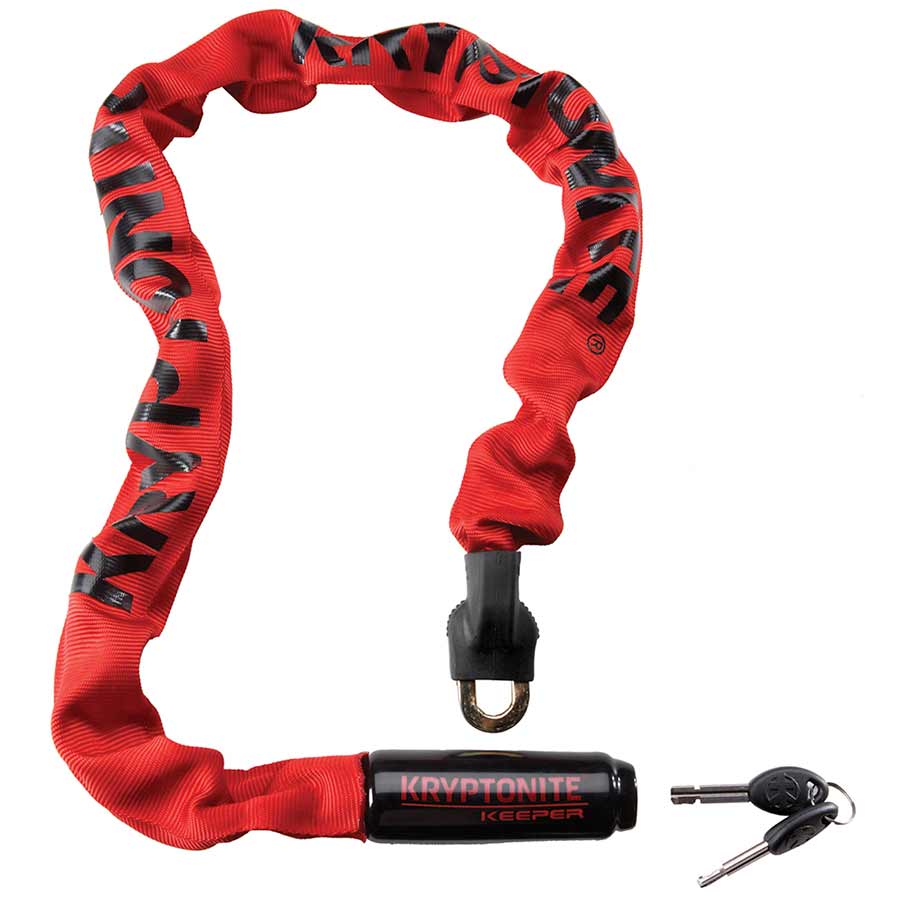 Kryptonite, Keeper 785 Integrated, Chain Lock, Key, 7mm, 85cm, 2.8', Black