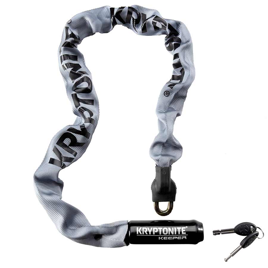 Kryptonite, Keeper 785 Integrated, Chain Lock, Key, 7mm, 85cm, 2.8', Black