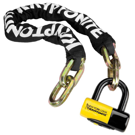 Kryptonite, New York Fahgettaboudit, Chain Lock, Key, 14mm, 100cm, 3.3', Black