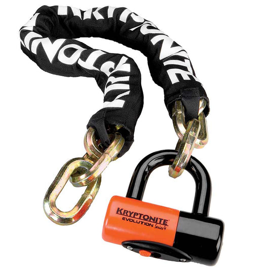 Kryptonite, New York 1210 w/EV Disc, Chain Lock, Key, 12mm, 100cm, 3.3', Black