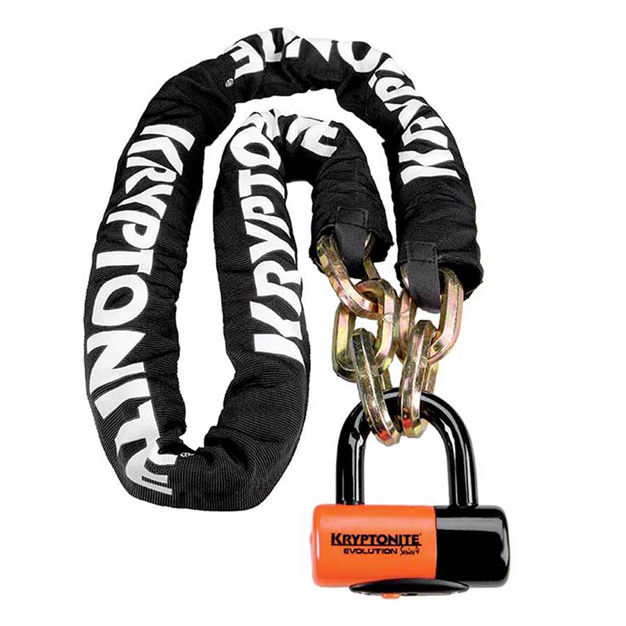 Kryptonite, New York 1210 w/EV Disc, Chain Lock, Key, 12mm, 100cm, 3.3', Black