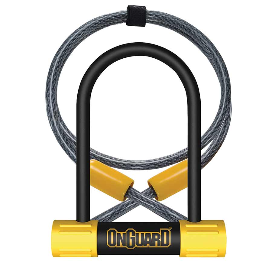 OnGuard, Bulldog Medium DT, 89mm x 175mm (3.5'' x 6.9'') w/ 10mm x 120 cm (10mm x 4') Cable