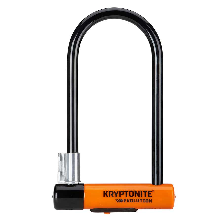 Kryptonite, Evolution STD (DD), U-Lock, Key, 101x229mm, 4''X9'', Thickness in mm: 14mm, Orange