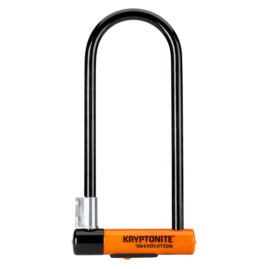 Kryptonite, Evolution STD (DD), U-Lock, Key, 101x229mm, 4''X9'', Thickness in mm: 14mm, Orange