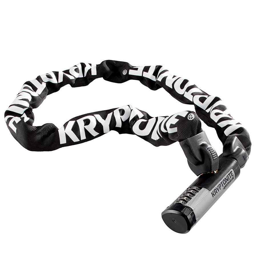 Kryptonite, KryptoLok 912, Chain Lock, Combination, 9.5mm, 120cm, 4', Black