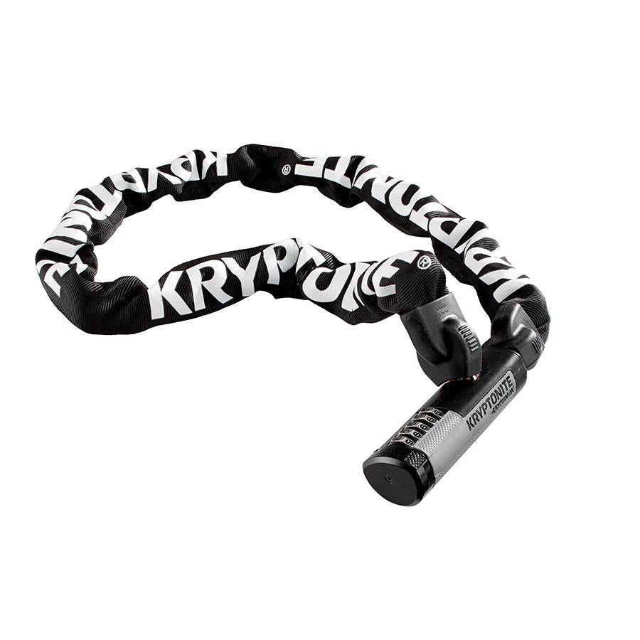 Kryptonite, KryptoLok 912, Chain Lock, Combination, 9.5mm, 120cm, 4', Black