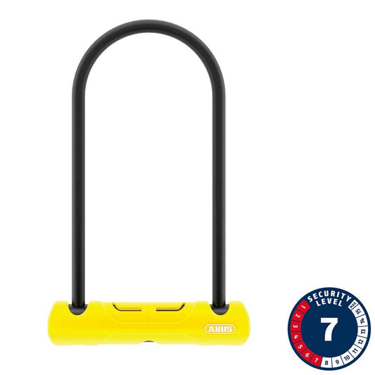 Abus, 402, U-Lock, Key, 170x230mm, 6.7''x9'', Thickness in mm: 10mm, Yellow, Standard