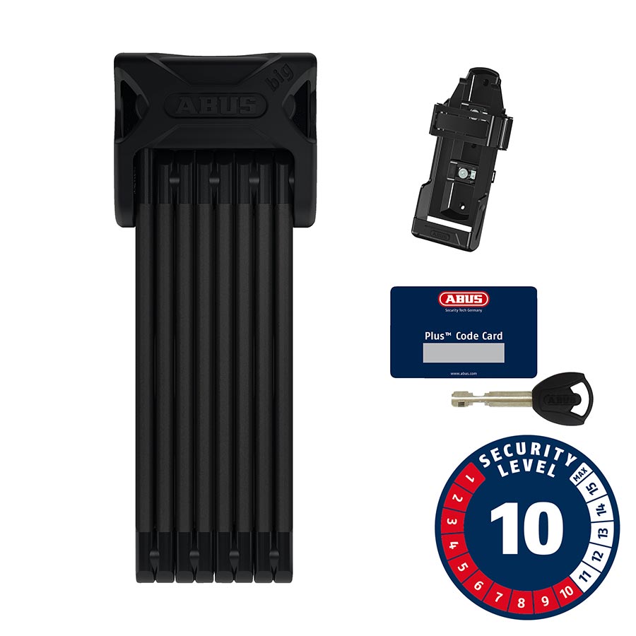 Abus, Bordo 6000C, Folding Lock, Combination, 90cm, 3', 5mm, Black