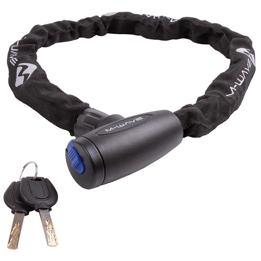 M-Wave, C 6.8,5 Chain, Chain Lock, Key, 6mm, 85cm, Black