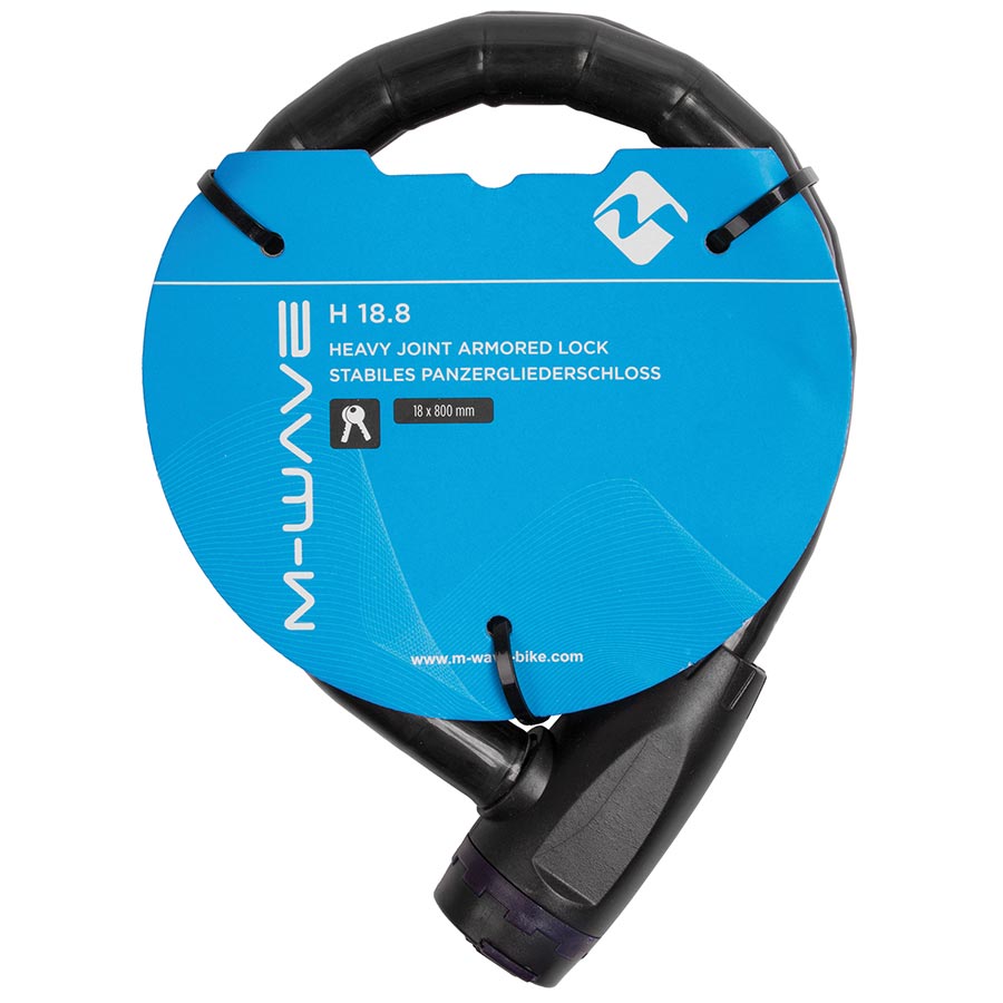 M-Wave, H 18.8, Chain Lock, Key, 18mm, 80cm, Black