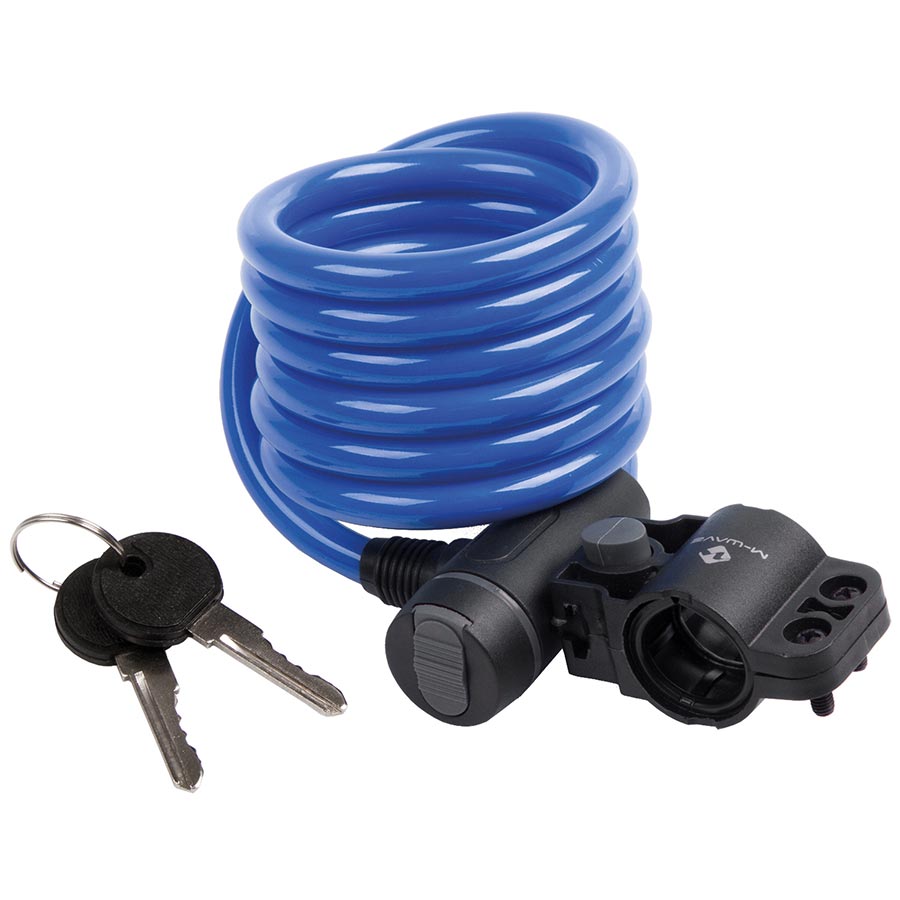 M-Wave, S 10.18, Cable lock, Key, 10mm, 10x1800mm, White