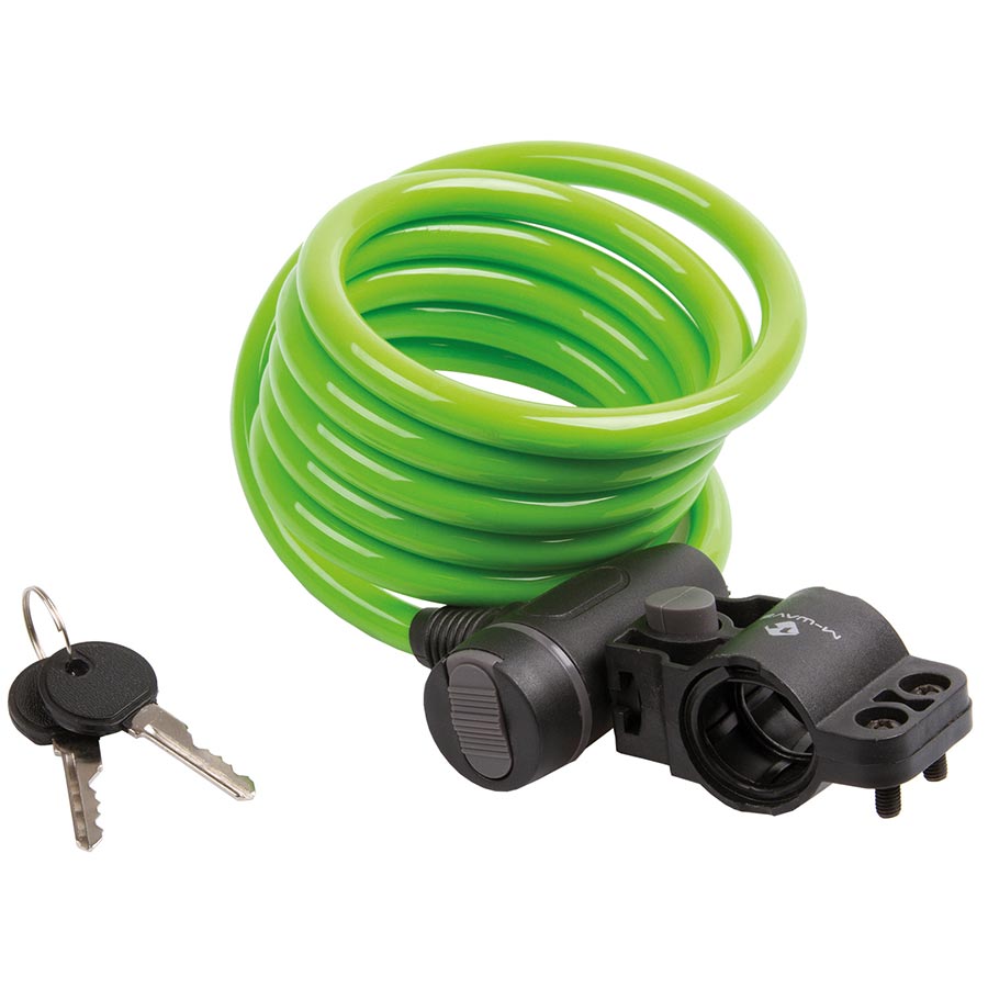 M-Wave, S 10.18, Cable lock, Key, 10mm, 10x1800mm, White