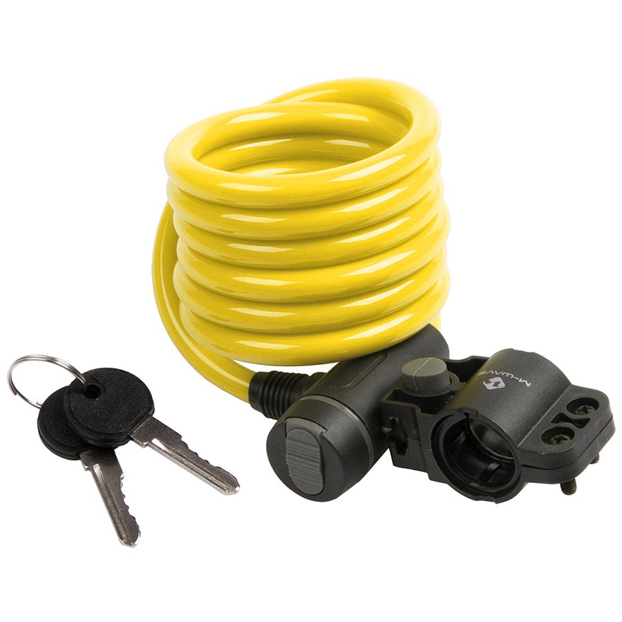 M-Wave, S 10.18, Cable lock, Key, 10mm, 10x1800mm, White