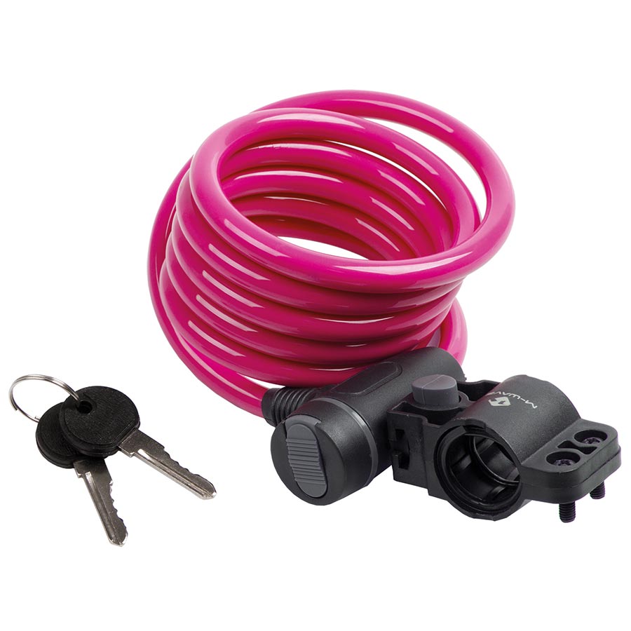 M-Wave, S 10.18, Cable lock, Key, 10mm, 10x1800mm, White
