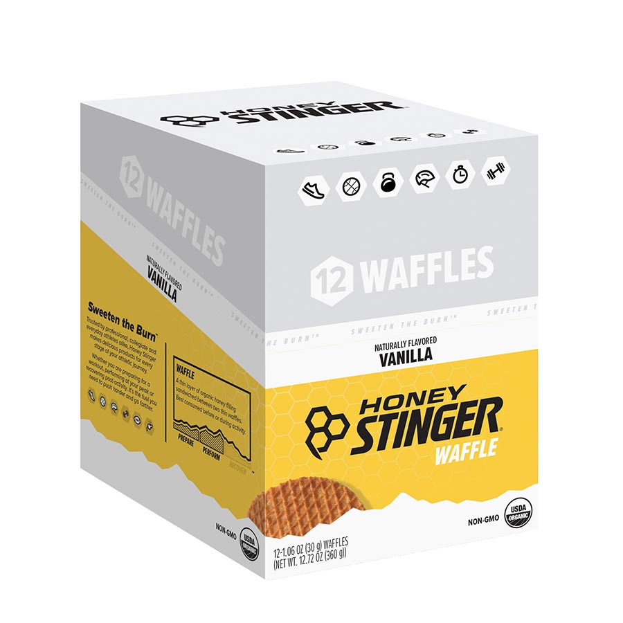 Honey Stinger, Waffles, Bars, Honey, 12pcs