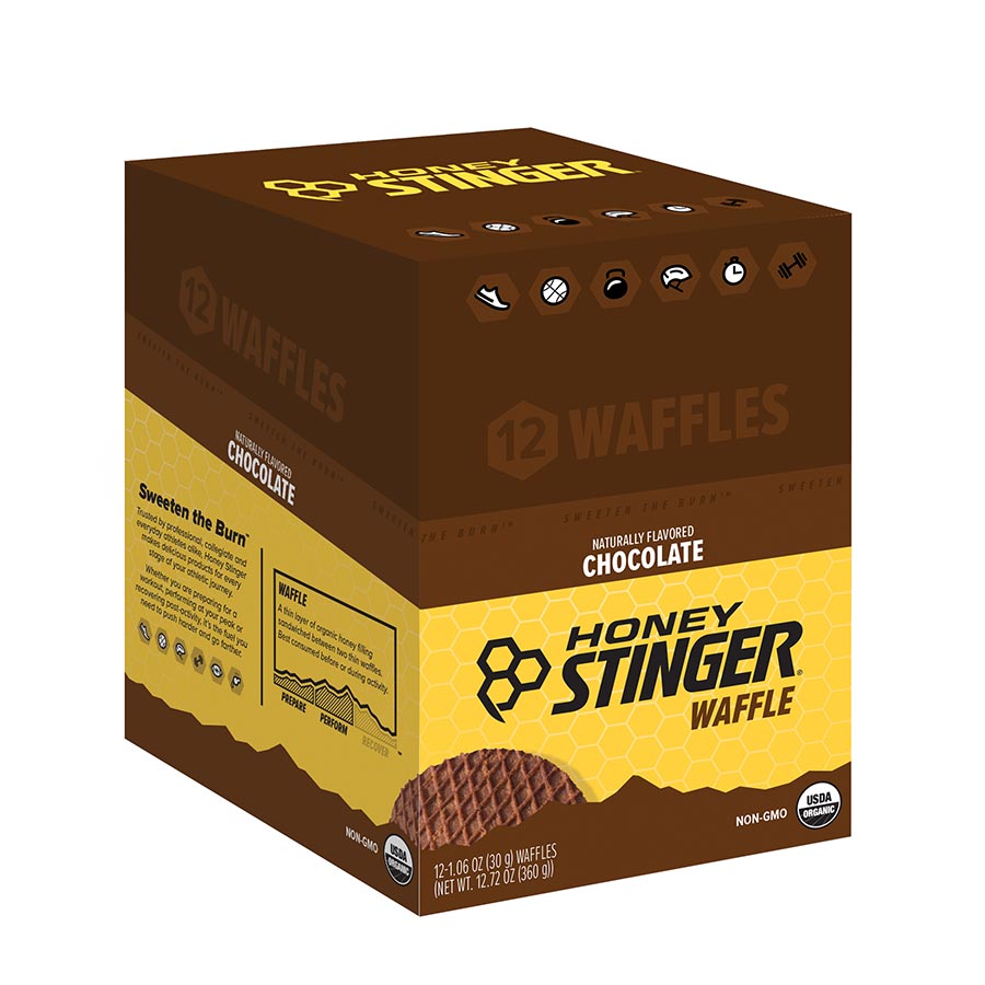 Honey Stinger, Waffles, Bars, Honey, 12pcs