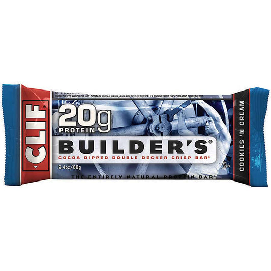 Clif, Builder's Bar Cookies 'N Cream, 12pcs