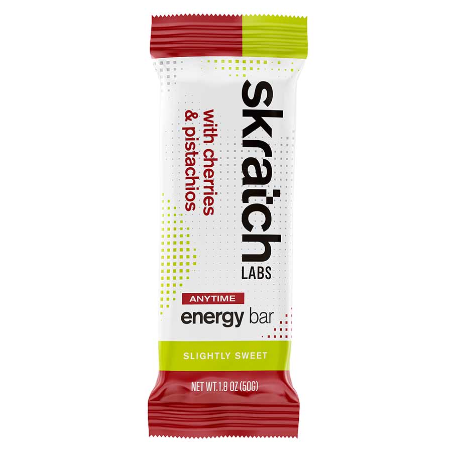 Skratch Labs, Anytime Energy, Bar, Cherry/Pistachio, 12 x 50g