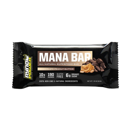 Ryno Power, Mana Bar, Bars, Chocolate/Peanut Butter, 12pcs