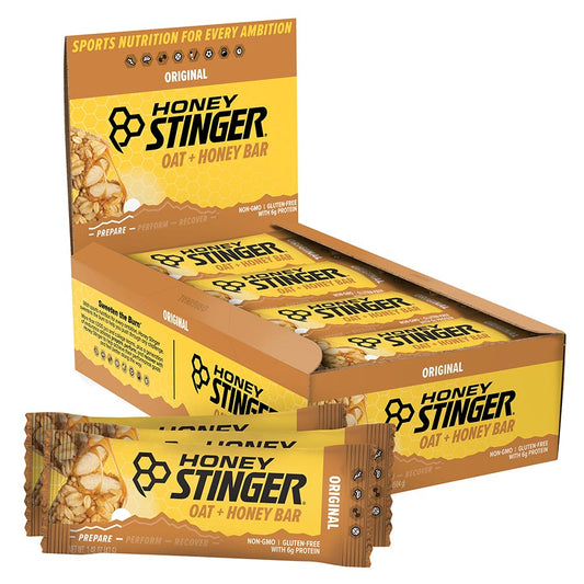 Honey Stinger, Oat + Honey Bar, Bars, Peanut/Oats/Honey, 12pcs