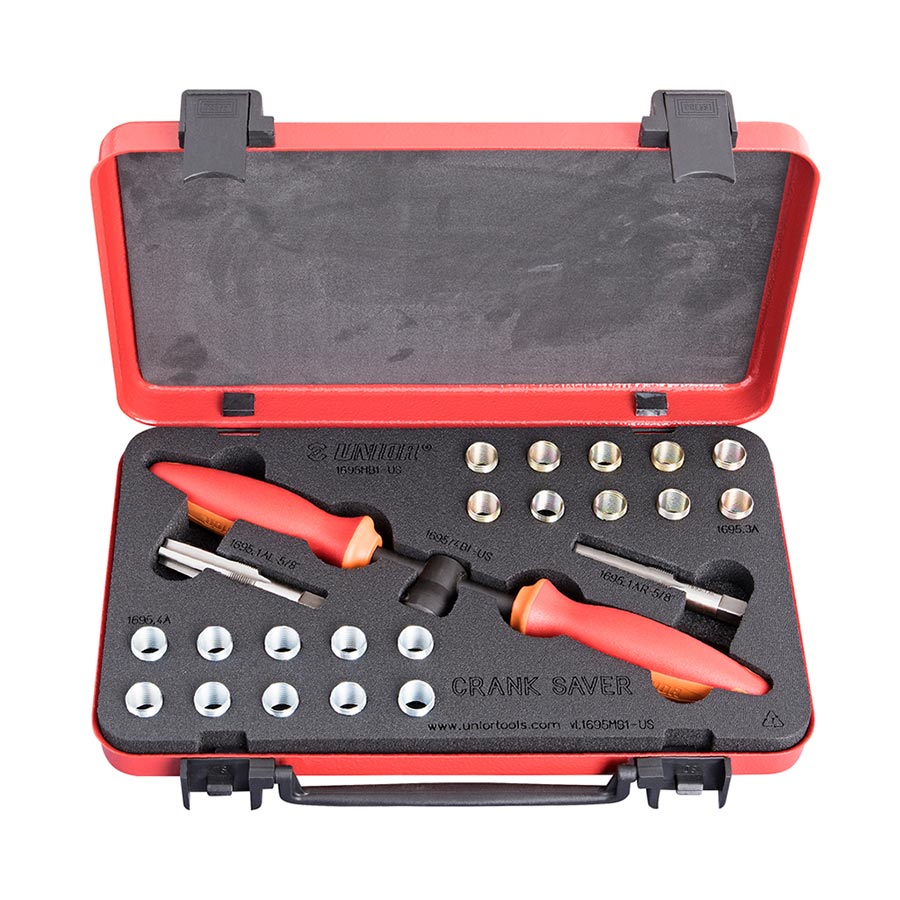 Unior, Crank Saver Kit, Red/Orange, Kit