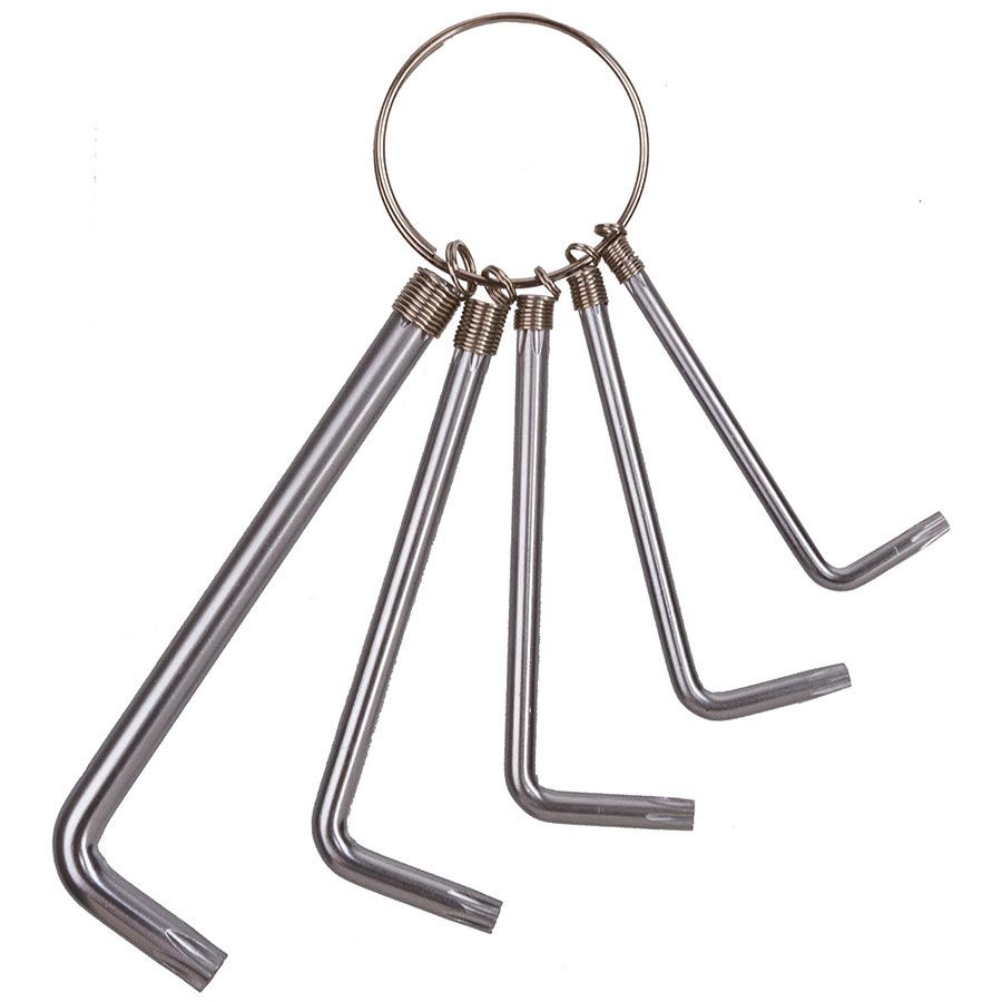 Ventura, Torx Wrench Set, T10, T15, T20, T25,T30